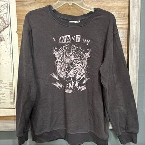 MTV Charcoal Knit Pullover